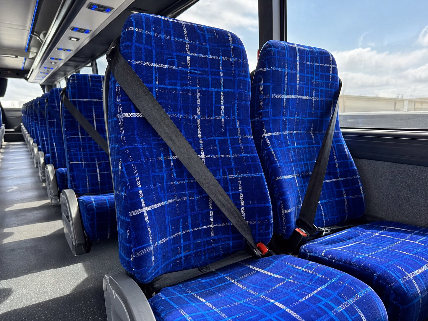 west covina charter bus rental interior